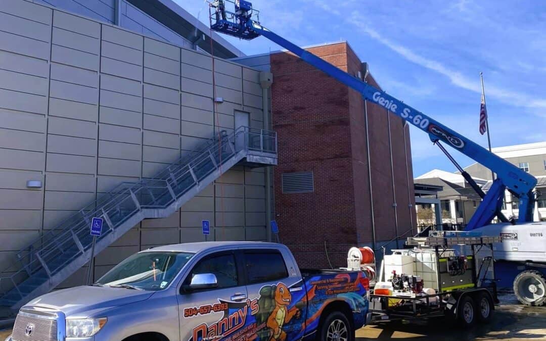 Commercial pressure washing